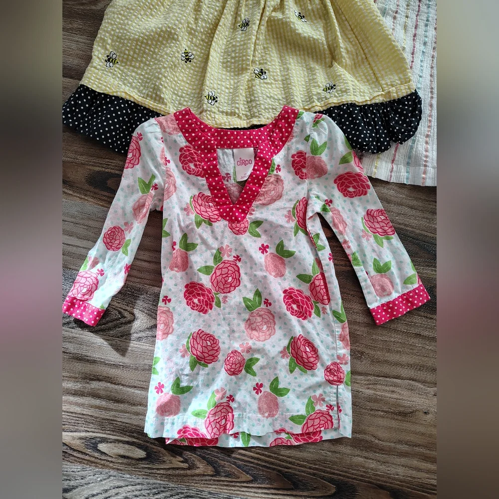 Toddler Girl 3T Dress‎ & Romper Bundle  Vintage Seersucker Gymboree Piper Baby